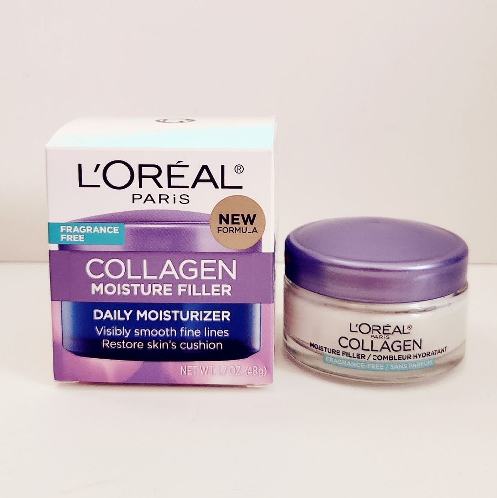 🐢2/$15 Loreal Paris Collagen Moisture Filler Facial Day Cream Fragrance Free